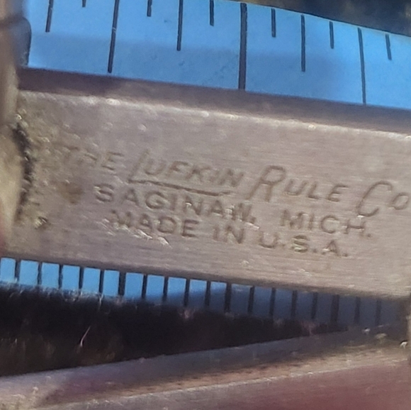 Vintage LUFKIN RULE CO SAGINAW MICH USA 6" DIVIDER Caliper Protractor - Picture 5 of 5
